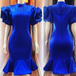 Royal blue dress